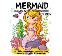 Blue Wave Press Mermaid Coloring and Activity Book for Kids (Tascabile)