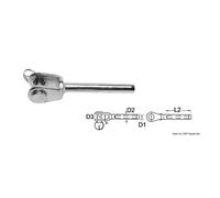 Blue wave Terminale inox forcella diametro 2,5 mm 05.191.25
