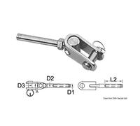 Blue wave Terminale inox forcella snodata diametro 6mm 05.193.06