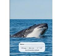 Blue Whale Adventures | 107 Pages | Wide Ruled Lines | 7.5" * 9.75": A Deep Dive into Creativity | Explore the Wonders of the Ocean | Your perfect Quality Composition Notebook