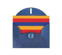 Blue WHJSHOP Flag of Armenia Prints, biglietto di auguri, carta perlescente di alta qualità, double face, effetto perlato, busta in carta perlata