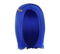 Blue Wig, Cosplay Wig, Lightweight Design Realistic Texture Adjustable Cap Easy Styling Natural Shine Comfortable Fit Salon Inspired, Costume Hair for Girls 11.02 Inches