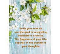 Blue wood wallpaper notebook with beautiful white flowers: For students and educational institutions, suitable for women and men, office workers, ... gift for special occasions, 8.5x11, 100 pages