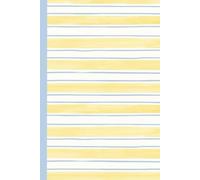 Blue & Yellow Striped Journal: A Modern Lined Notebook with 120 Pages for Writing, Notes & Everyday Planning