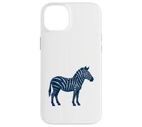 Blue Zebra Animal Africa Safari Trendy Art Custodia per iPhone 14 Plus
