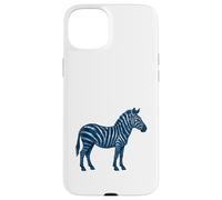 Blue Zebra Animal Africa Safari Trendy Art Custodia per iPhone 15 Plus