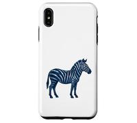 Blue Zebra Animal Africa Safari Trendy Art Custodia per iPhone XS Max