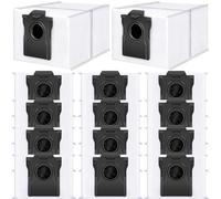 Bluearks 14 sacchetti per aspirapolvere al carbone attivo, compatibili con Dreame L10/X20/X30/X40/X50/L40/L50/Mova P10/E30/P50/V50 Robot aspirapolvere, 3,2 litri, struttura a quattro strati