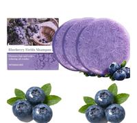 Blueberry Fields - Barre per shampoo e balsamo organiche con estratto di mirtillo, per capelli diradanti e crespi (3 pezzi)