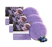 Blueberry Fields Pacchetto shampoo e balsamo in barrette, balsamo profondo naturale nutriente e lenitivo, pulizia riduce l'effetto crespo, cura dei capelli secchi e diradanti (3pcs)