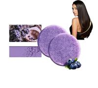Blueberry Fields - Shampoo e balsamo, sapone solido nutriente (2 pezzi) | Blueberry Solid Hair Wash per infoltimento volumizzante, diradamento e capelli secchi, sottili e grassi, schiarente