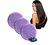 Blueberry Fields - Shampoo e balsamo, sapone solido nutriente (3 pezzi) | Blueberry Solid Hair Wash per infoltimento volumizzante, diradamento e capelli secchi, sottili e grassi, schiarente