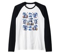 Blueberry Gnome Cute Summer Graphic For Fruit Lover Maglia con Maniche Raglan