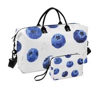 Blueberry Star Decorative Travel Duffel Bag Sport Training Bag con Cinghia Regolabile per Aereo Viaggiare Grande Capacità bolso de para Mujer Avion