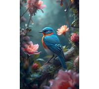 Bluebird Journal: A Whimsical Songbird Notebook with Lined Pages for Bird Lovers Gifts, Creative Writing, and Slow Living Gratitude Journaling