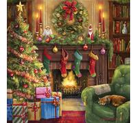 BlueBird - Puzzle Accogliente serata di Natale - 1000 Pezzi