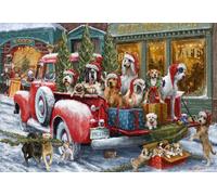 BlueBird - Puzzle Cani sul camion - 1000 Pezzi