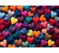 BlueBird - Puzzle Cuori multicolori - 500 Pezzi