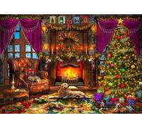BlueBird - Puzzle Davison: Accogliente sala natalizia - 2000 Pezzi