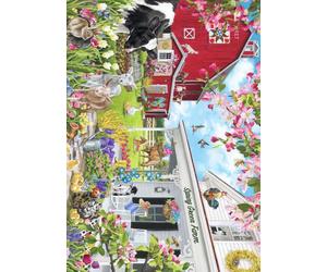 BlueBird - Puzzle Fattoria Verde Primavera - 500 Pezzi
