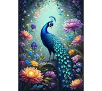 BlueBird - Puzzle Fiori e pavone - 500 Pezzi