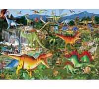BlueBird - Puzzle François Ruyer: Esploratori e dinosauri - 1500 Pezzi
