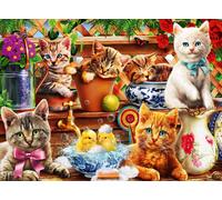 BlueBird - Puzzle Gattini nel capannone di invasatura - 3000 Pezzi