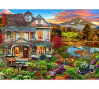 BlueBird - Puzzle Giardino Casa di campagna - 500 Pezzi