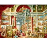 BlueBird - Puzzle Giovanni Paolo Panini: Pinacoteca con vedute della Roma moderna - 1000 Pezzi