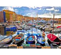 BlueBird - Puzzle Il colorato porto di Saint-Tropez - 1000 Pezzi