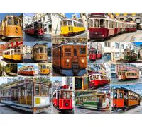 BlueBird - Puzzle Il giro del mondo in tram - 1500 Pezzi