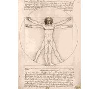 BlueBird - Puzzle Leonardo da Vinci: L'uomo vitruviano, 1490 - 1000 Pezzi