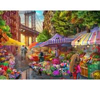 BlueBird - Puzzle Mercato dei fiori di Brooklyn - 1000 Pezzi