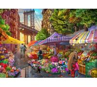 BlueBird - Puzzle Mercato dei fiori di Brooklyn - 500 Pezzi