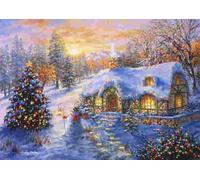 BlueBird - Puzzle Nicky Boehme: Christmas Cottage - 2000 Pezzi