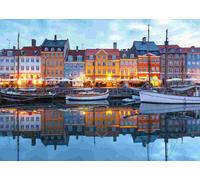BlueBird - Puzzle Nyhavn al tramonto - Copenaghen - 500 Pezzi