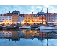 Bluebird Puzzle Nyhavn Copenaghen, 500 pezzi, motivo serale
