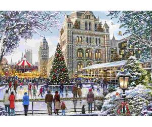 BlueBird - Puzzle Pattinaggio all'esterno del Museo di Storia Naturale - 2000 Pezzi