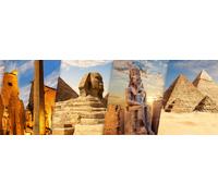 BlueBird - Puzzle Scoprire l'Egitto - Panorama di Luxor e Giza - 1000 Pezzi