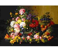 BlueBird - Puzzle Severin Roesen: Natura morta, fiori e frutta - 1000 Pezzi