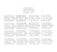 Bluebone 2 set di stencil per pittura per il viso, stencil professionali per principessa dei cartoni animati, riutilizzabili, scavati per body painting