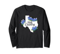 Bluebonnets del Texas | Fiori Selvatici di Hill Country Texas Maglia a Manica
