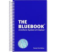 Bluebook: a Uniform System of Citation 21ª Ed. Inglese Spirale Rilegato