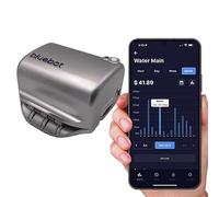 Bluebot - Contatore dell'acqua Smart Wi-Fi (pacchetto di 2 anni) include dati premium di 2 anni, adatto per tubi da 0,75" a 2", uso interno/esterno