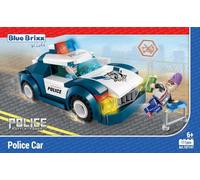 BlueBrixx Kids 107147 - Polizia municipale: vagoni in blocchi di bloccaggio con 111 componenti