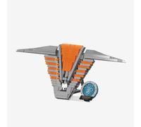 BlueBrixx Stargate Via Lattea Chevron, 389 mattoncini da costruzione | Licenza ufficiale, parti stampate, senza adesivi, per parete o scaffale, 430 x 163 x 215 mm, 109737