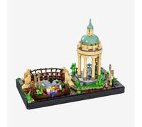 BlueBrixx Tempio sull'acqua, 877 mattoncini, modello architettonico | Modulare, espandibile, ponte allungabile, architettura classica, barca, dai 14 anni in su, 134 x 262 x 194 mm, 108960