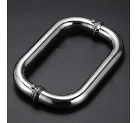 BlueCatELE - Maniglia in vetro per porta doccia, 15,2 cm, in acciaio INOX