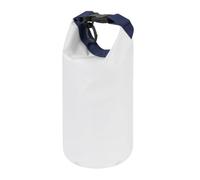 BLUECHOLON Borsa impermeabile 2L, poliestere 500D, con chiusura di sicurezza e moschettone, 11 x 26 cm, bianco amaro e blu, blu, Casual