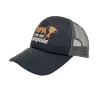 BLUECHOLON Cappello nero con messaggio "Papà sei un campione", regalo per la festa del papà, Nero , L